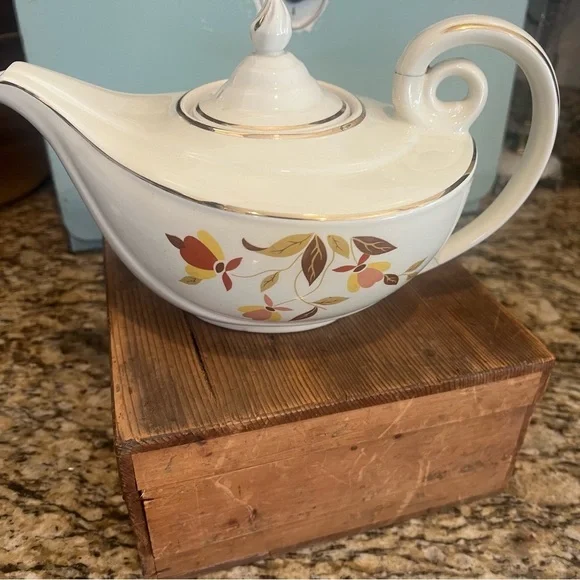 Vintage 1930s Porcelain Hall Superior China Aladdin Autumn Leaf - Picture 4 of 8